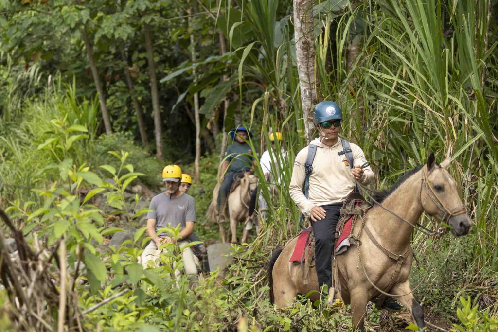 Horseback riding at Rafiki Safari Lodge