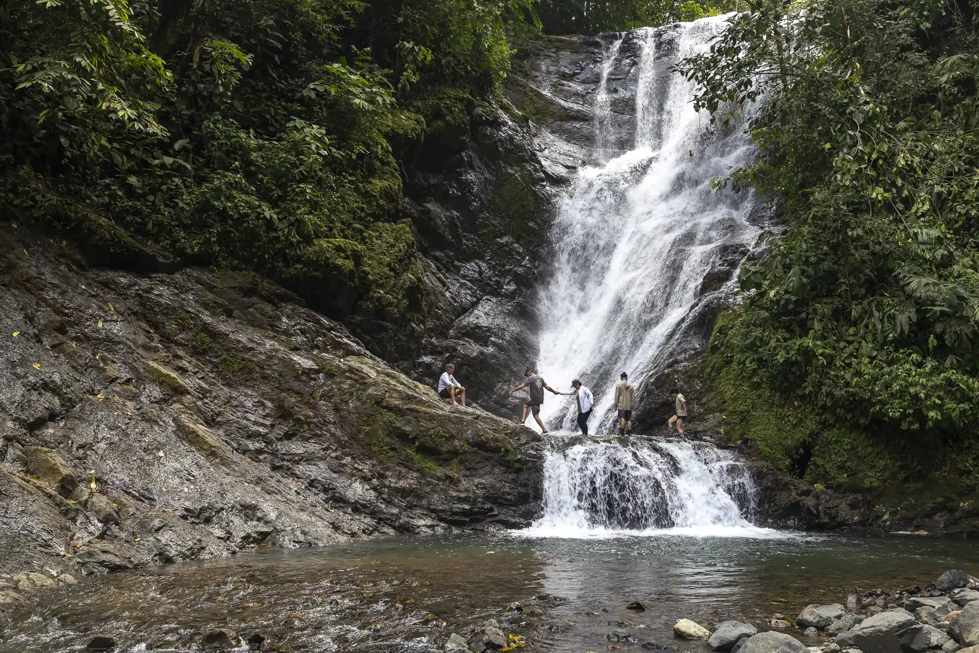 Waterfall pool in the reserve
